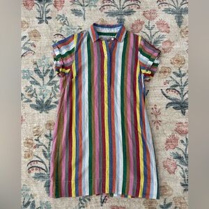 J. Crew stripe shirt dress. Size 10.